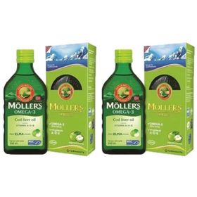 Möller's Omega-3 Elma Aromalı 2x250 ml Balık Yağı