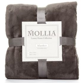 Mollia Soft Touch Antrasit Ultra Tek Kişilik Battaniye