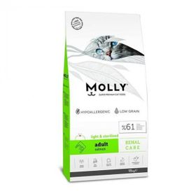Molly 15 kg Sterilised Hypoallergenic Düşük Tahıllı Somonlu Kısırlaştırılmış Yetişkin Kedi Maması