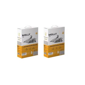 Molly 2x10 lt Aktif Karbonlu Granül Kedi Kumu