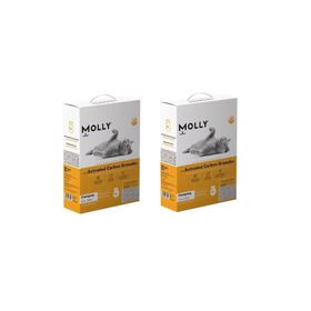 Molly 2x10 lt Aktif Karbonlu Granül Kedi Kumu
