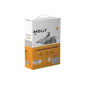 Molly Aktif Karbon Granüllü Topaklanan Bentonit 10 lt Kedi Kumu