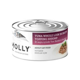 Molly Et Suyu İçinde Ton Balıklı ve Karidesli 85 gr Yetişkin Kedi Konservesi