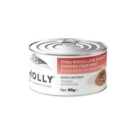 Molly Et Suyu İçinde Ton Balıklı ve Yengeçli 85 gr Yetişkin Kedi Konservesi