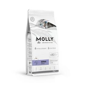 Molly Hipoalerjenik Somonlu Düşük Tahıllı 2 kg Yavru Kedi Maması