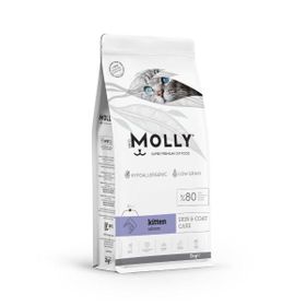 Molly Hipoalerjenik Somonlu Düşük Tahıllı 2 kg Yavru Kedi Maması