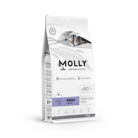 Molly Hipoalerjenik Somonlu Düşük Tahıllı 2 kg Yavru Kedi Maması