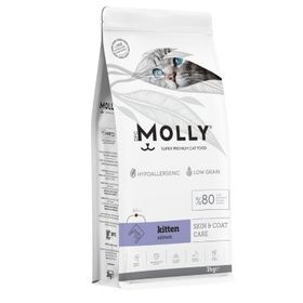 Molly Hipoalerjenik Somonlu Düşük Tahıllı 2 kg Yavru Kedi Maması