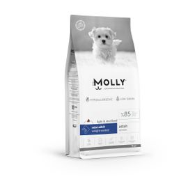 Molly Hipoalerjenik Somonlu Düşük Tahıllı Kısırlaştırılmış Küçük Irk 8 kg Köpek Maması