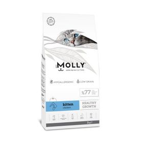 Molly Hipoalerjenik Tavuklu Düşük Tahıllı 2 kg Yavru Kedi Maması