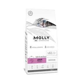 Molly İndoor Hypo-Allergenic Tavuklu Düşük Tahıllı Kısırlaştırılmış 2 kg Kedi Maması
