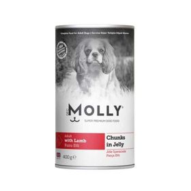 Molly Jöle İçinde Parça Kuzu Etli 400 gr Yetişkin Köpek Konservesi
