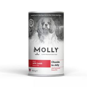 Molly Jöle İçinde Parça Kuzu Etli 400 gr Yetişkin Köpek Konservesi