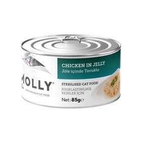 Molly Jöle İçinde Tavuklu Kısırlaştırılmış 85 gr Kedi Konservesi