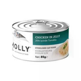 Molly Jöle İçinde Tavuklu Kısırlaştırılmış 85 gr Kedi Konservesi