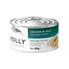 Molly Jöle İçinde Tavuklu Kısırlaştırılmış 85 gr Kedi Konservesi