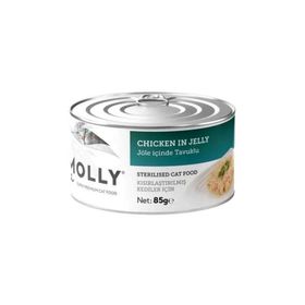 Molly Jöle İçinde Tavuklu Kısırlaştırılmış 85 gr Kedi Konservesi