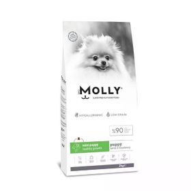 Molly Küçük Irk Hipoalerjenik Kuzu Etli ve Yaban Mersinli Düşük Tahıllı 2 kg Yavru Köpek Maması
