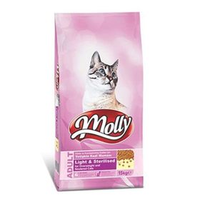 Molly Light Sterilised Tavuklu 15 kg Kedi Maması