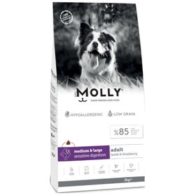Molly Medium Adult 2 kg Kuzu Etli & Yaban Mersinli Orta ve Büyük Irk Yetişkin Köpek Maması