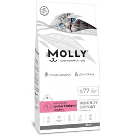 Molly Mother&Babycat Tavuklu Düşük Tahıllı 2 kg Yavru Kedi Maması