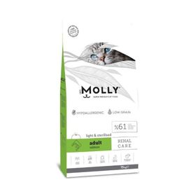 Molly Renal Care Hipoalerjenik Somonlu Düşük Tahıllı 15 kg Kısırlaştırılmış Kedi Maması