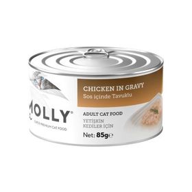 Molly Sos İçinde Tavuklu 85 gr Yetişkin Kedi Konservesi