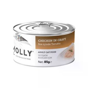 Molly Sos İçinde Tavuklu 85 gr Yetişkin Kedi Konservesi