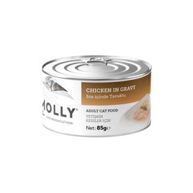 Molly Sos İçinde Tavuklu 85 gr Yetişkin Kedi Konservesi
