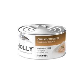 Molly Sos İçinde Tavuklu 85 gr Yetişkin Kedi Konservesi