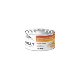 Molly Sos İçinde Tavuklu ve Balkabaklı Yetişkin 85 gr Kedi Konservesi