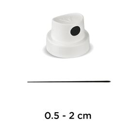 Molotow 0.5-2 cm Beyaz Siyah Sprey Boya Başlığı