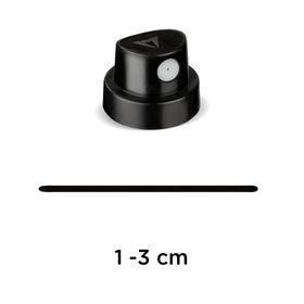 Molotow 1-3 cm Siyah Beyaz Sprey Boya Başlığı