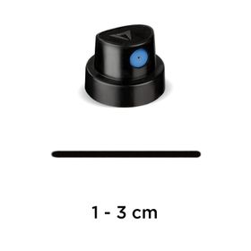 Molotow 1-3 cm Siyah Mavi Sprey Boya Başlığı
