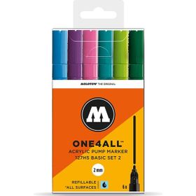 Molotow 127HS One4All 2 mm 6'lı N:200232 Akrilik Marker