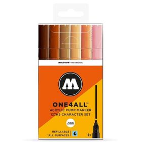 Molotow 127HS One4All 2 mm 6'lı N:200232 Akrilik Marker
