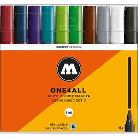 Molotow 227HS 3 4 mm 10'lu Basic Set