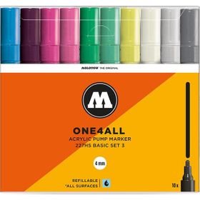 Molotow 227HS 3 4 mm 10'lu Basic Set