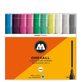 Molotow 227HS 3 4 mm 10'lu Basic Set