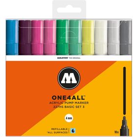 Molotow 227HS 3 4 mm 10'lu Basic Set