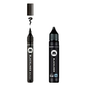 Molotow Blackliner Brush Marker + 30 ml Refill