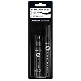 Molotow Blackliner Brush Marker + 30 ml Refill