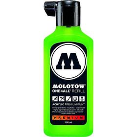 Molotow One4All 180 ml Neon Green Fluorescent 219 Akrilik Refill