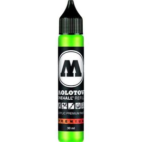 Molotow One4All 30 ml Fluorescent Green 219 Akrilik Refill