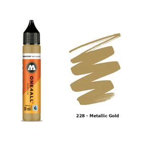 Molotow One4All 30 ml Metallic Gold 228 Akrilik Refill