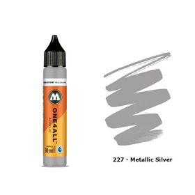 Molotow One4All 30 ml Metallic Silver 227 Akrilik Refill