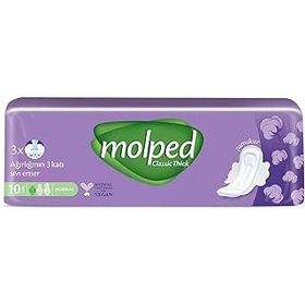 Molped 10lu Hijyenik Kadın Normal Kalın Ped