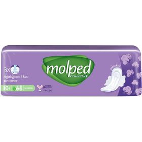 Molped 10lu Hijyenik Kadın Normal Kalın Ped