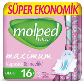 Molped 16 Adet Anatomik Gece Ekonomik Ultra Hijyenik Ped