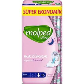 Molped 16 Adet Anatomik Gece Ekonomik Ultra Hijyenik Ped